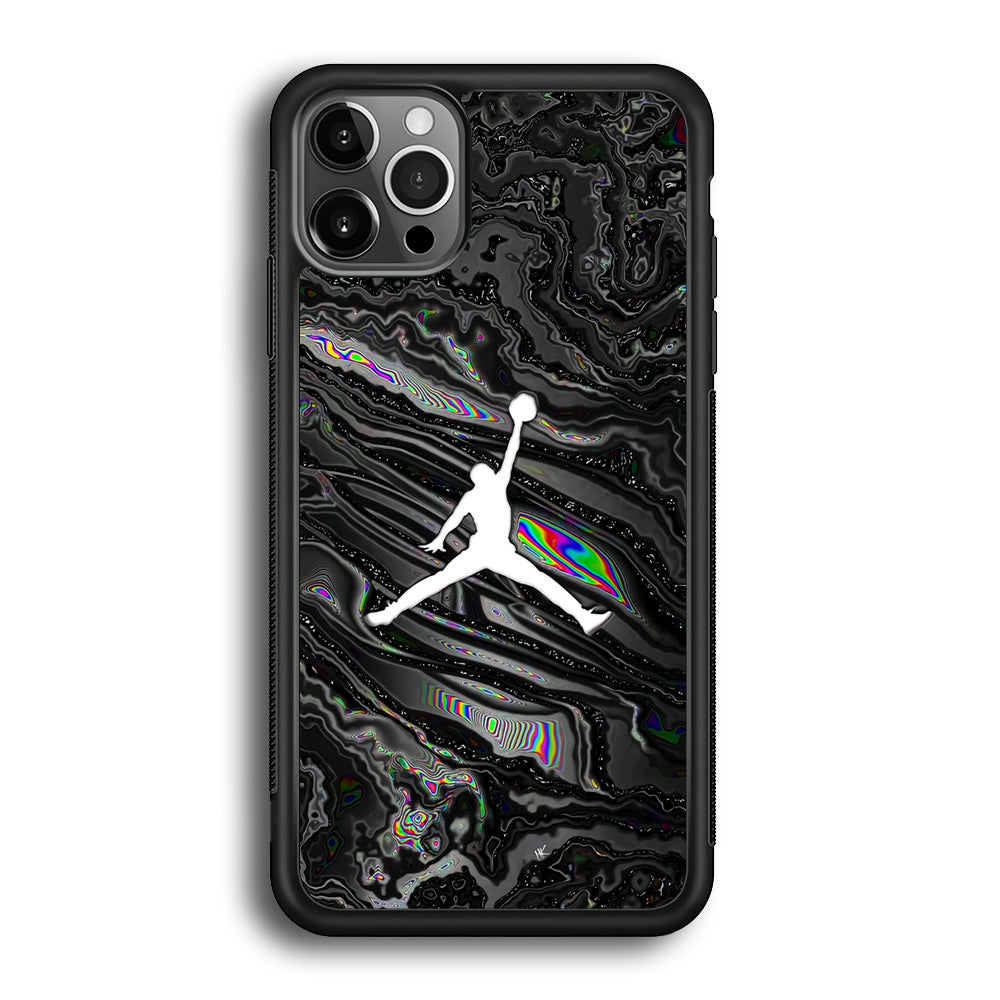 Air Jordan Dark Grey Marble iPhone 12 Pro Case
