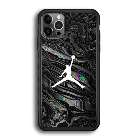 Air Jordan Dark Grey Marble iPhone 12 Pro Case