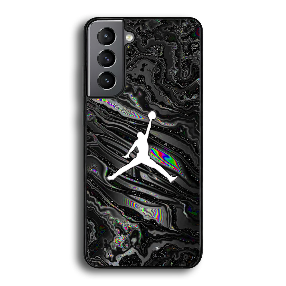 Air Jordan Dark Grey Marble Samsung Galaxy S21 Plus Case - Carneyforia