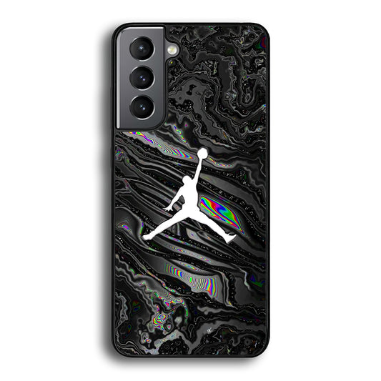 Air Jordan Dark Grey Marble Samsung Galaxy S21 Plus Case - Carneyforia