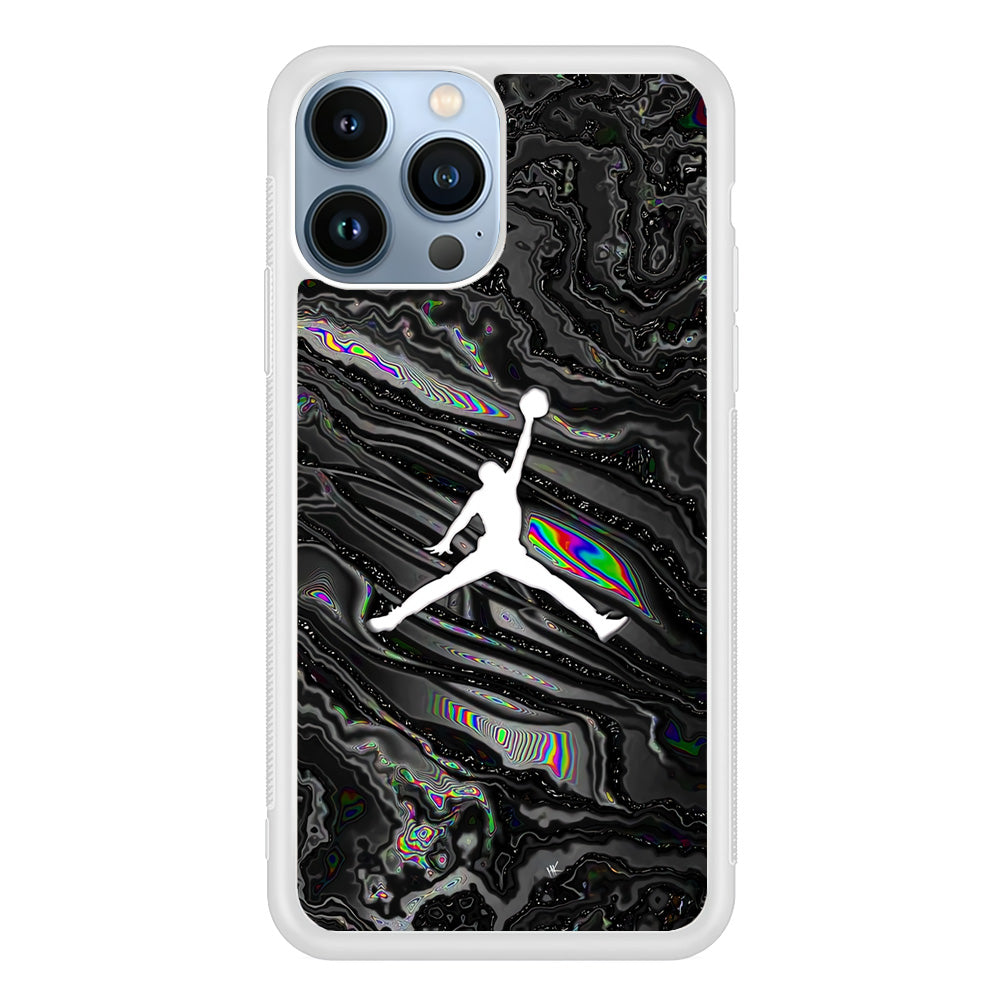 Air Jordan Dark Grey Marble iPhone 13 Pro Max Case