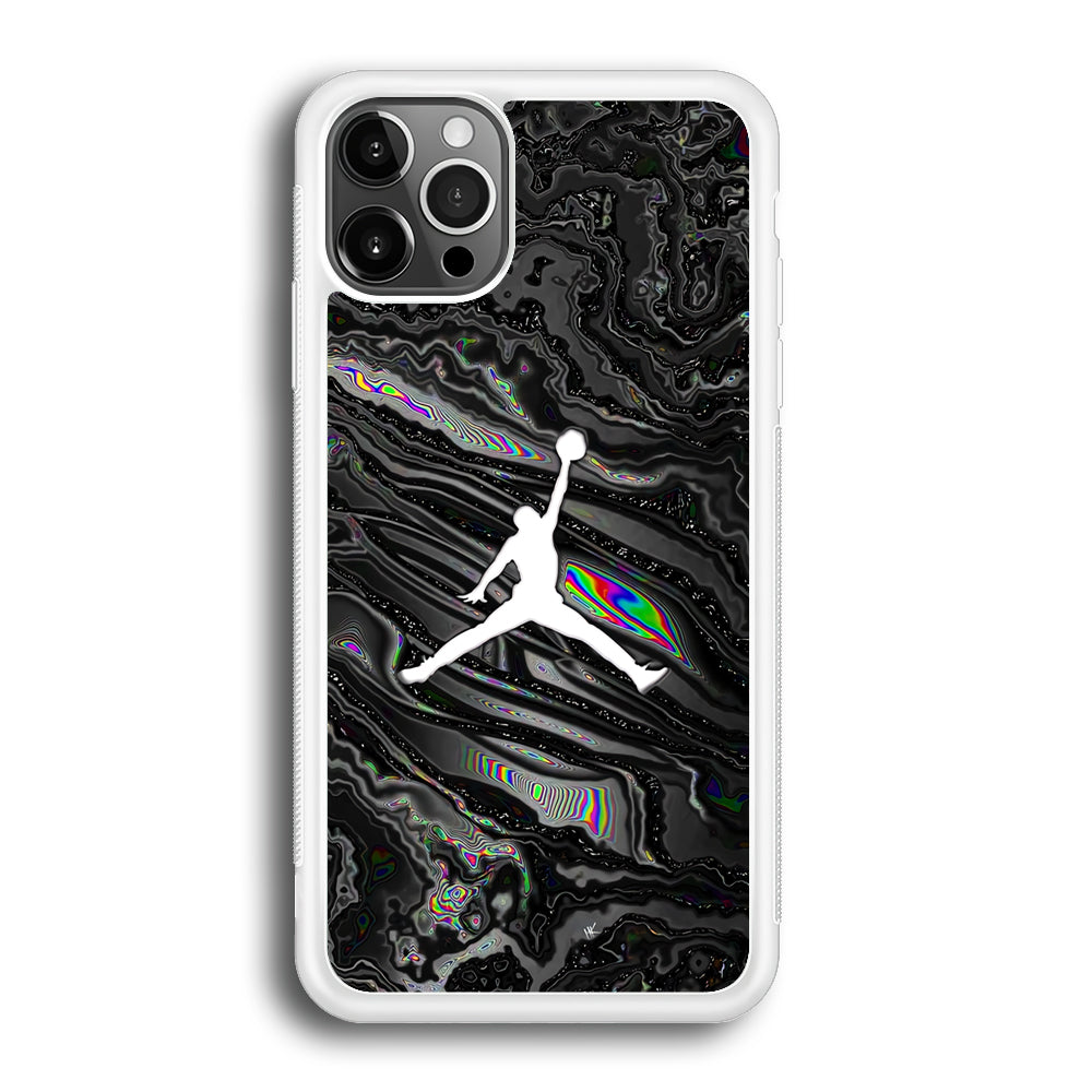 Air Jordan Dark Grey Marble iPhone 12 Pro Case