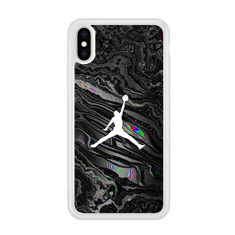 Air Jordan Dark Grey Marble iPhone X Case