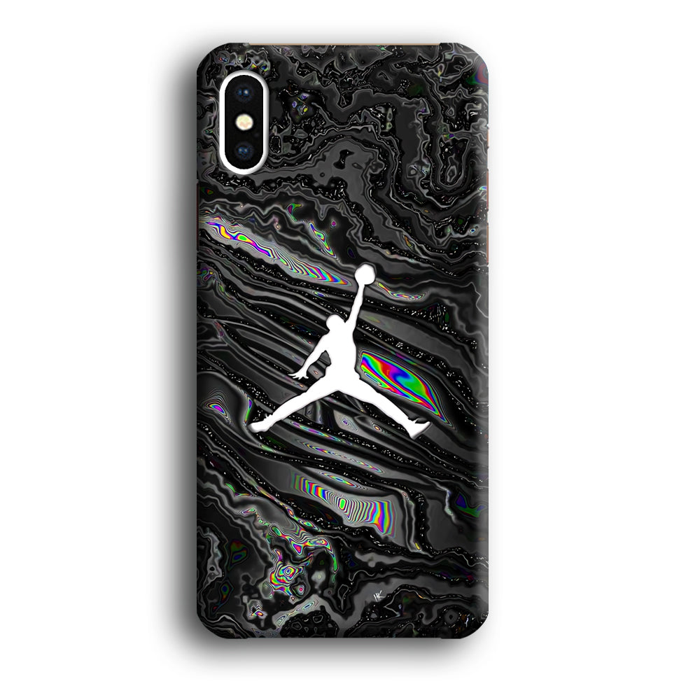 Air Jordan Dark Grey Marble iPhone XS Case