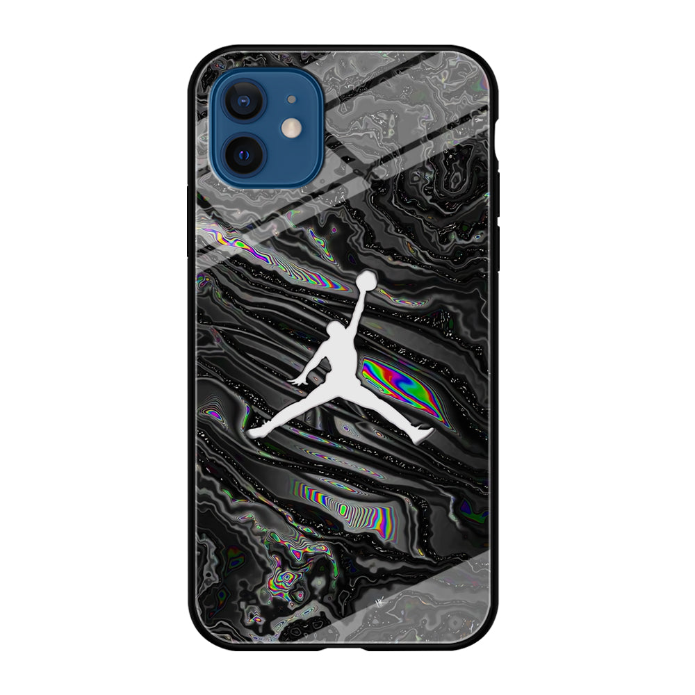 Air Jordan Dark Grey Marble iPhone 12 Case