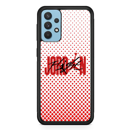 Air Jordan Diamond Shape Gradation Samsung Galaxy A32 Case