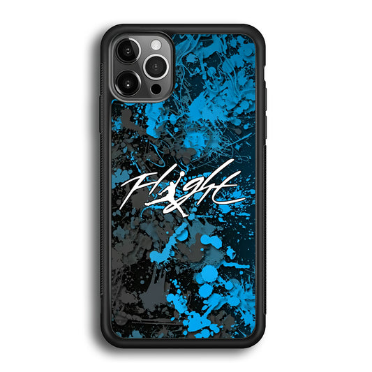 Air Jordan Flight Paint Blue Dominant iPhone 12 Pro Max Case