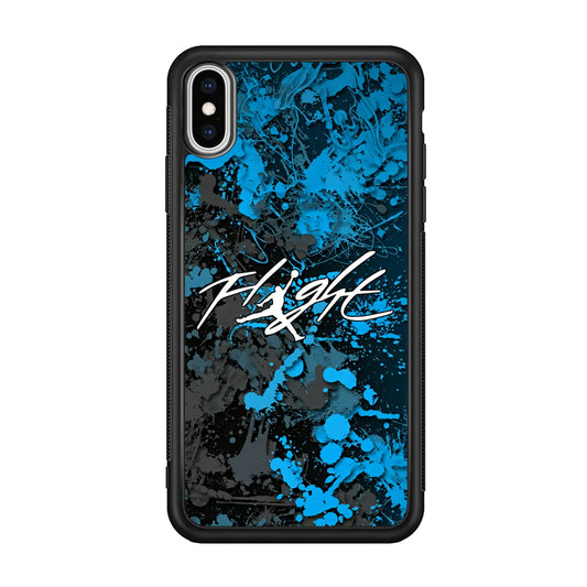 Air Jordan Flight Paint Blue Dominant iPhone X Case