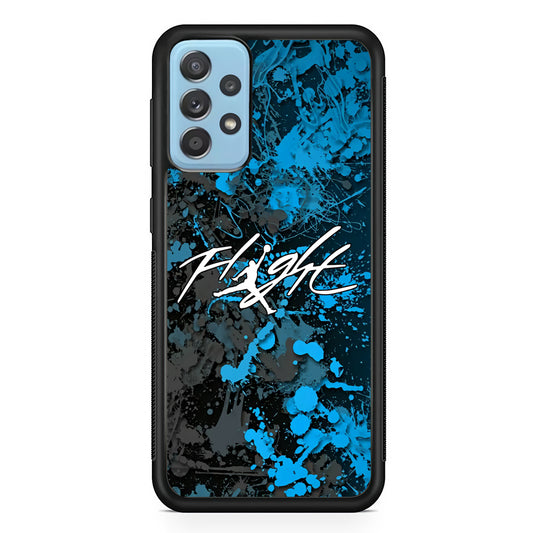 Air Jordan Flight Paint Blue Dominant Samsung Galaxy A52 Case