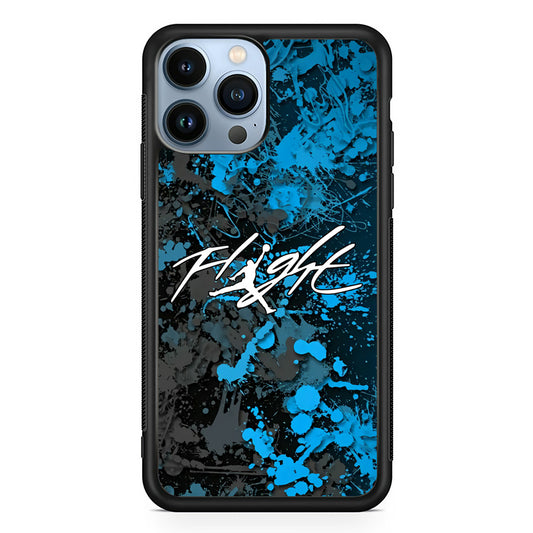 Air Jordan Flight Paint Blue Dominant iPhone 13 Pro Max Case