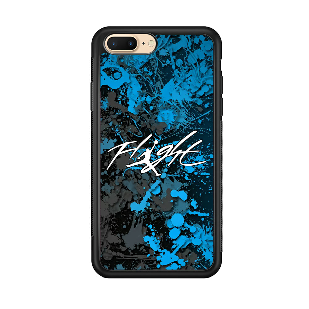 Air Jordan Flight Paint Blue Dominant iPhone 8 Plus Case