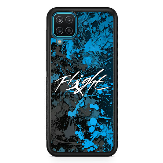 Air Jordan Flight Paint Blue Dominant Samsung Galaxy A12 Case