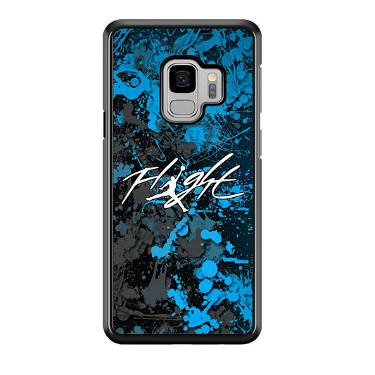 Air Jordan Flight Paint Blue Dominant Samsung Galaxy S9 Case
