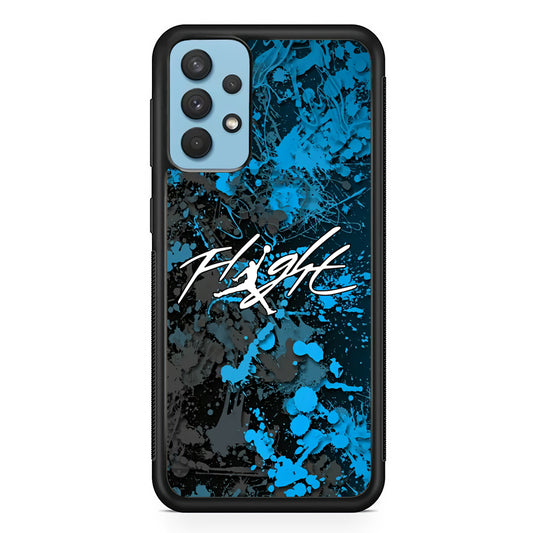Air Jordan Flight Paint Blue Dominant Samsung Galaxy A32 Case