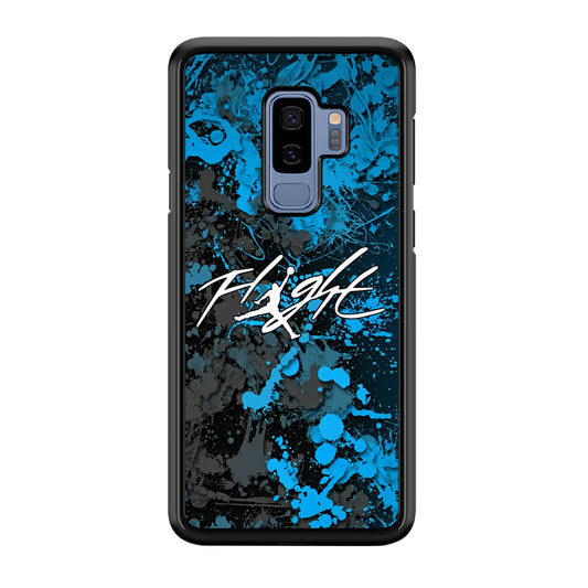 Air Jordan Flight Paint Blue Dominant Samsung Galaxy S9 Plus Case