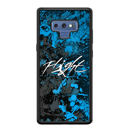 Air Jordan Flight Paint Blue Dominant Samsung Galaxy Note 9 Case