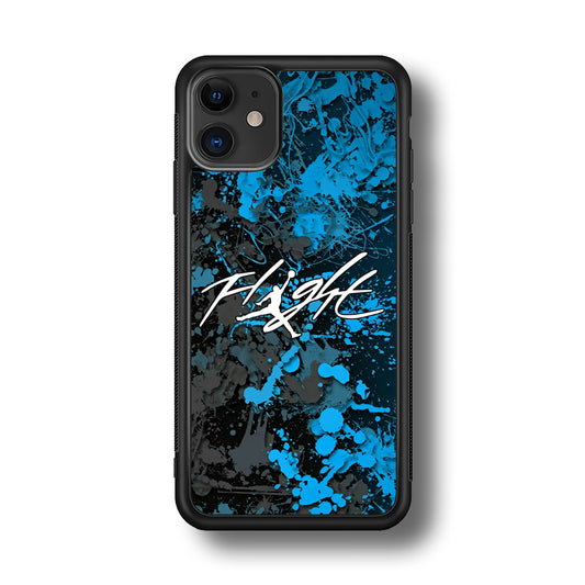 Air Jordan Flight Paint Blue Dominant iPhone 11 Case