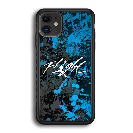 Air Jordan Flight Paint Blue Dominant iPhone 12 Case