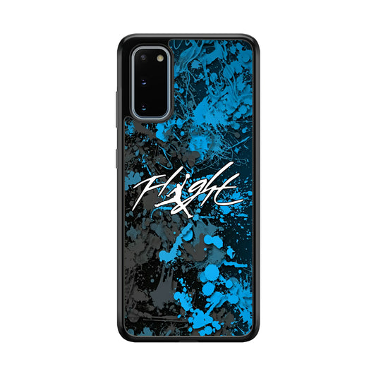 Air Jordan Flight Paint Blue Dominant Samsung Galaxy S20 Case