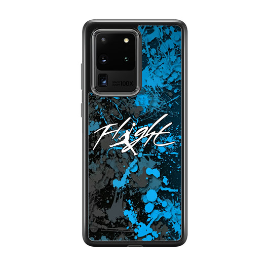 Air Jordan Flight Paint Blue Dominant Samsung Galaxy S20 Ultra Case