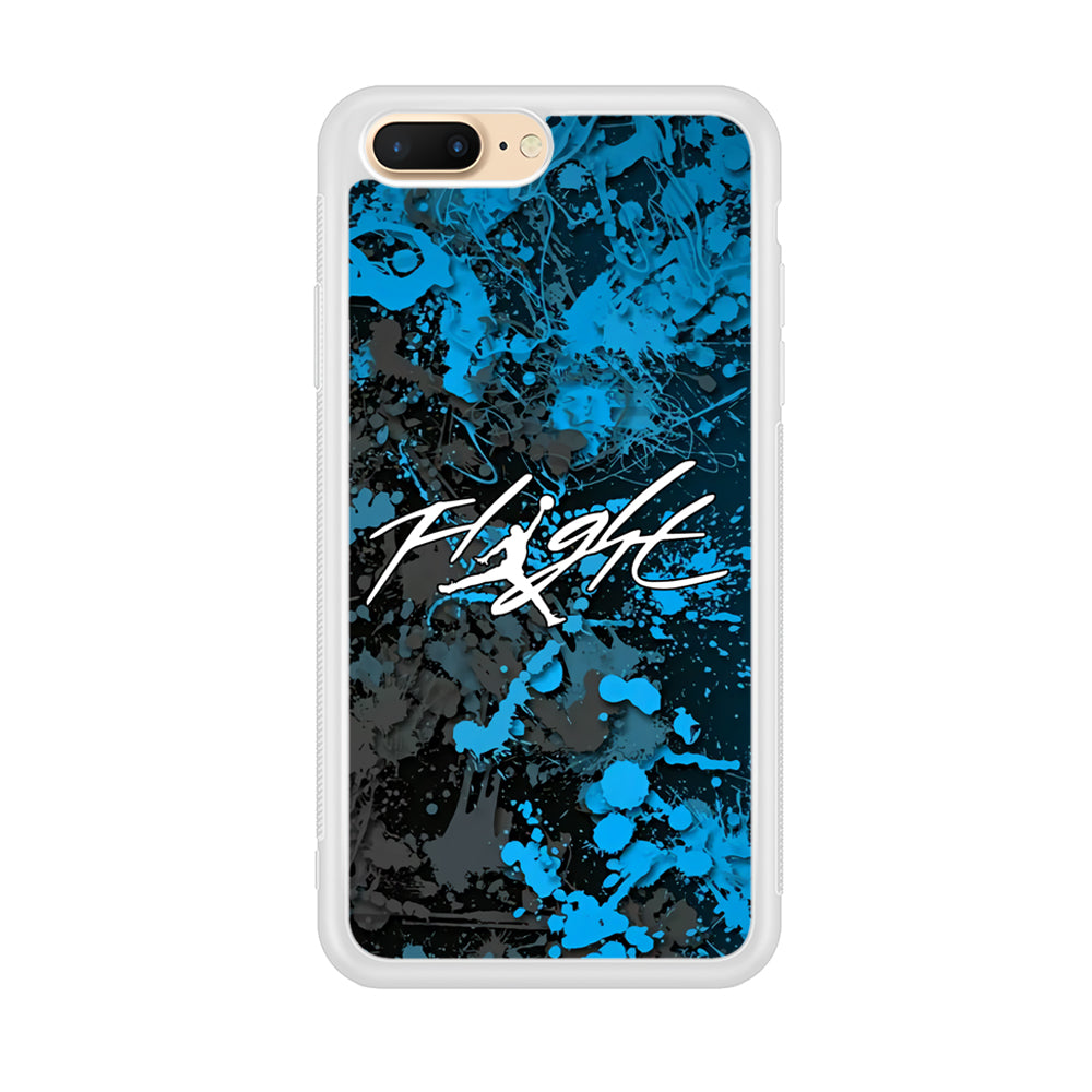 Air Jordan Flight Paint Blue Dominant iPhone 8 Plus Case