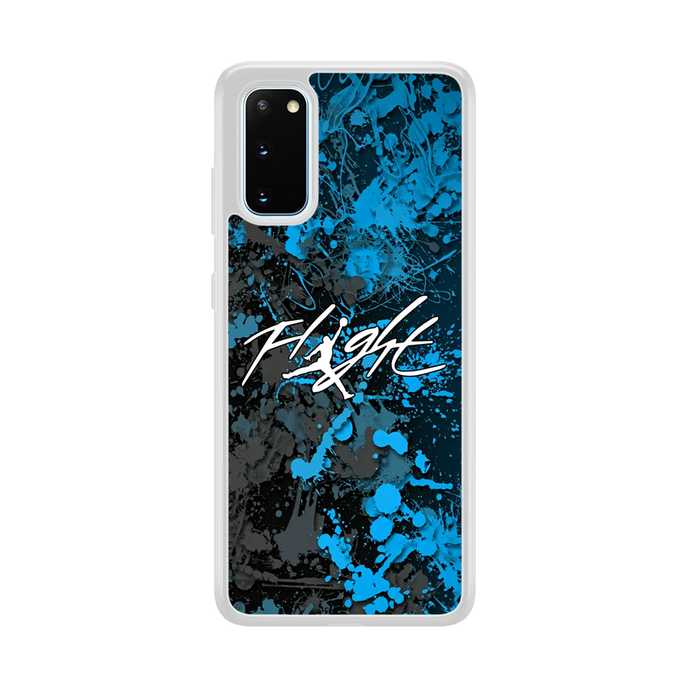 Air Jordan Flight Paint Blue Dominant Samsung Galaxy S20 Case