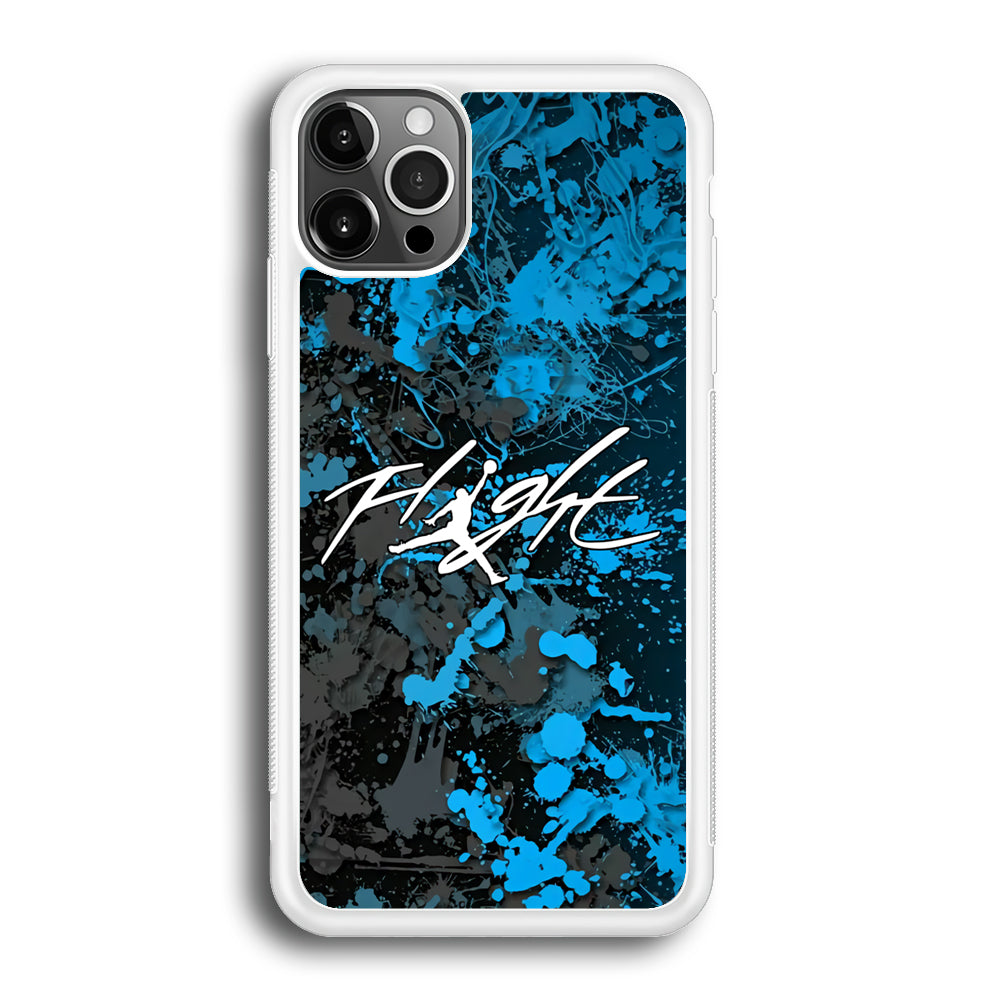 Air Jordan Flight Paint Blue Dominant iPhone 12 Pro Max Case