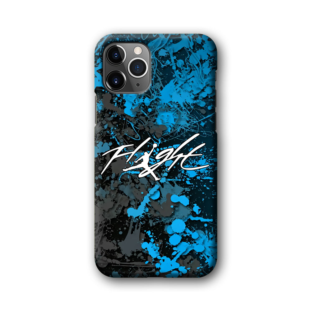 Air Jordan Flight Paint Blue Dominant iPhone 11 Pro Case