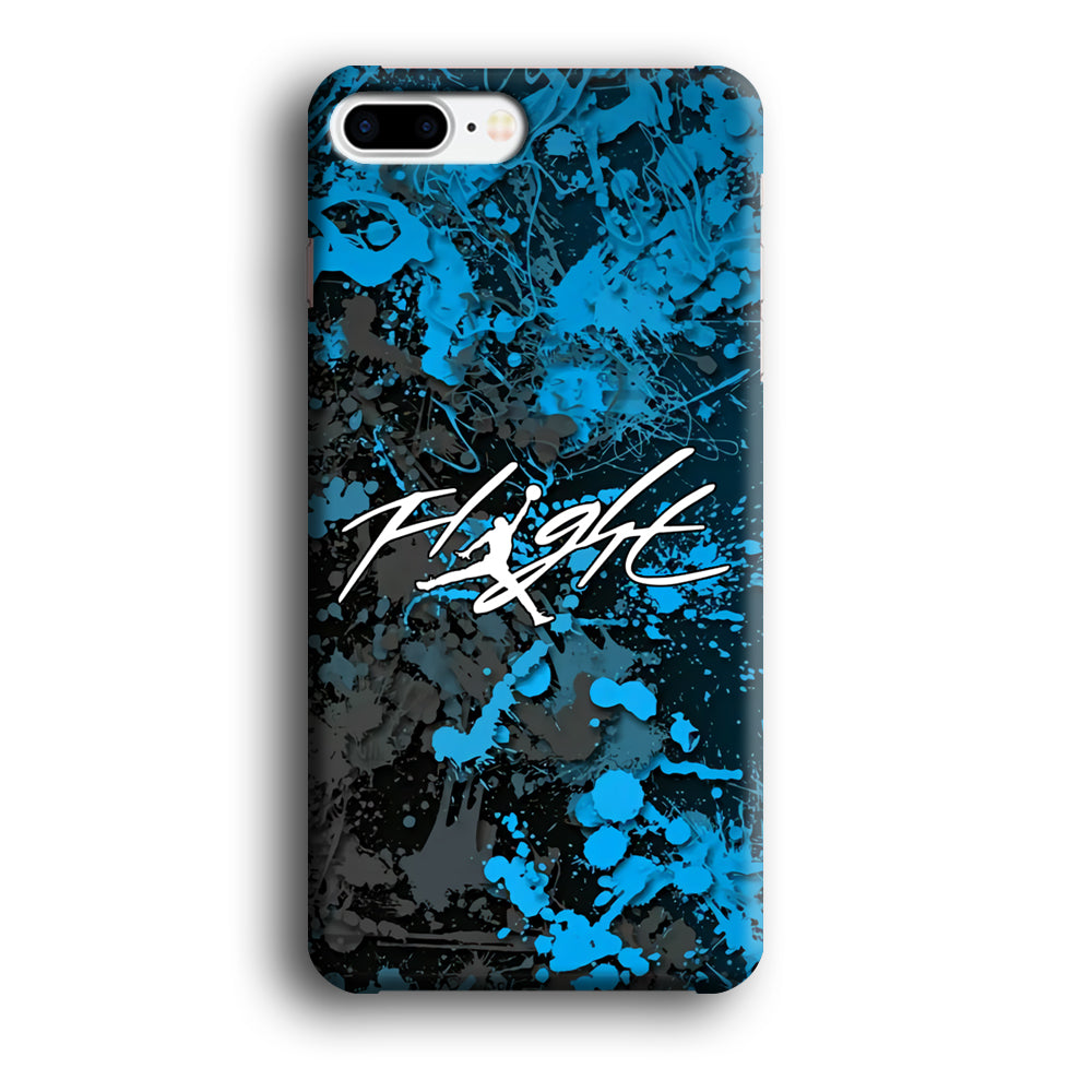 Air Jordan Flight Paint Blue Dominant iPhone 8 Plus Case