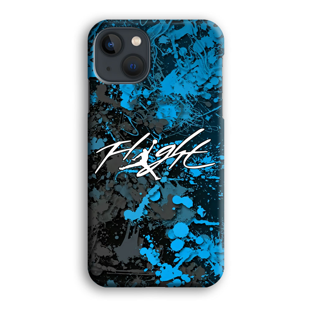 Air Jordan Flight Paint Blue Dominant iPhone 13 Case