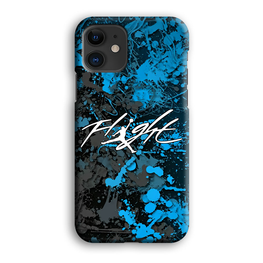 Air Jordan Flight Paint Blue Dominant iPhone 12 Case