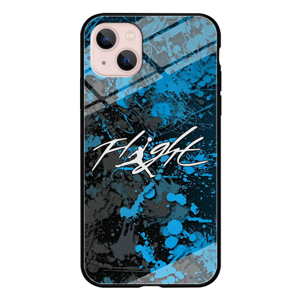 Air Jordan Flight Paint Blue Dominant iPhone 13 Case