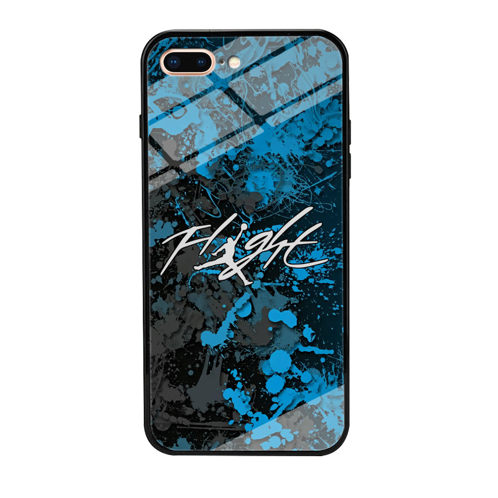 Air Jordan Flight Paint Blue Dominant iPhone 8 Plus Case