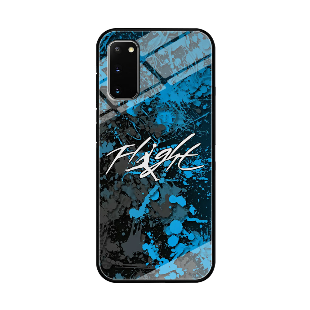 Air Jordan Flight Paint Blue Dominant Samsung Galaxy S20 Case