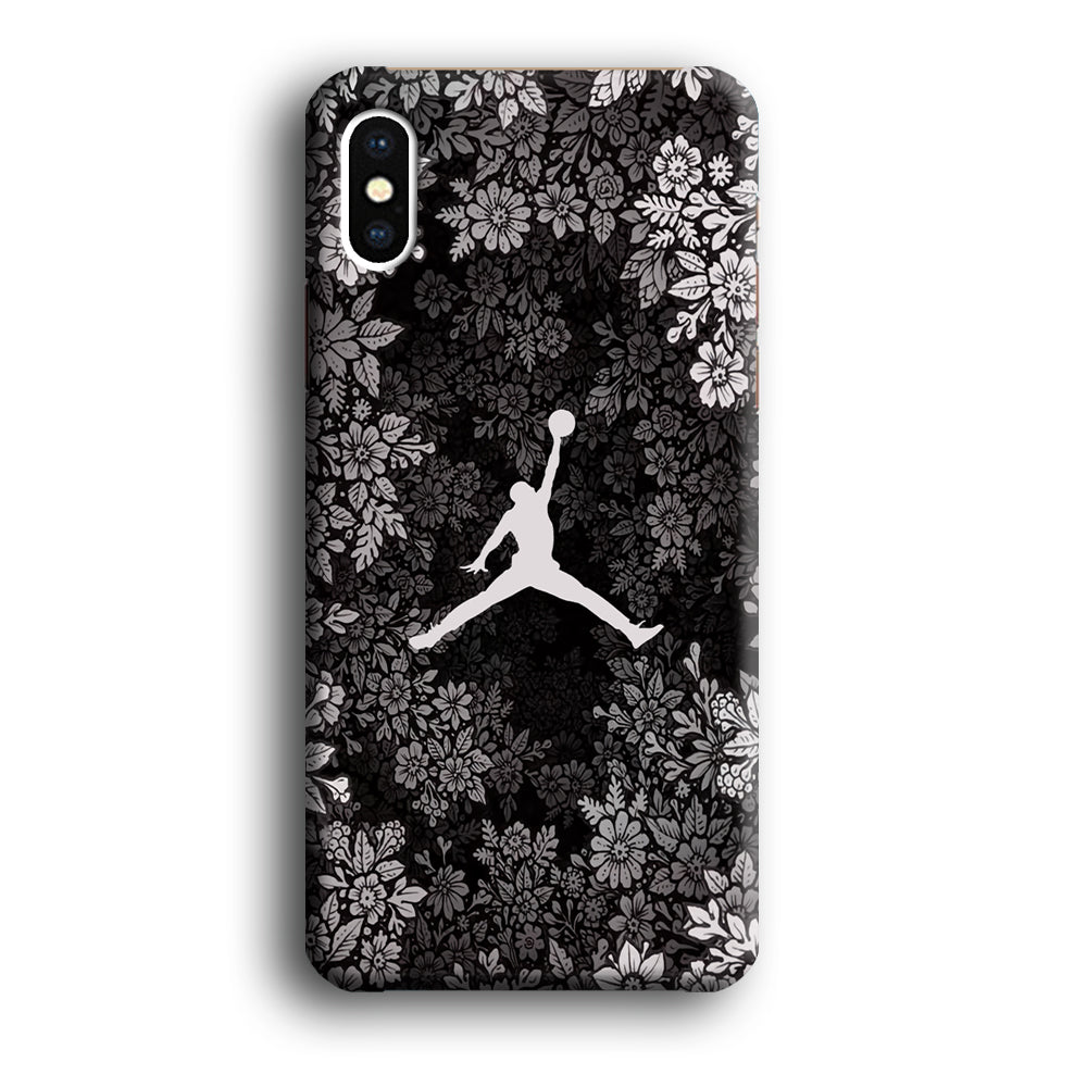 Air Jordan Flower On Winter iPhone X Case