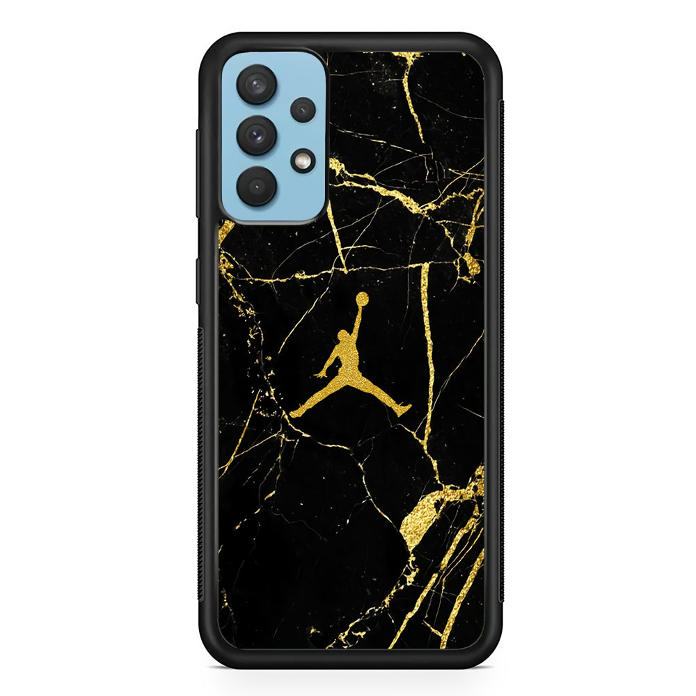 Air Jordan Golden Root Marble Samsung Galaxy A32 Case