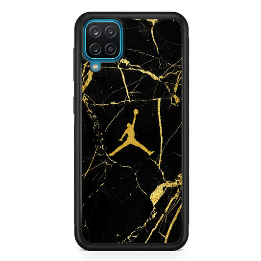 Air Jordan Golden Root Marble Samsung Galaxy A12 Case