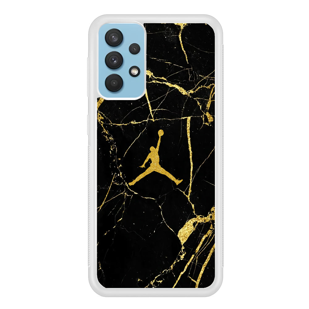 Air Jordan Golden Root Marble Samsung Galaxy A32 Case