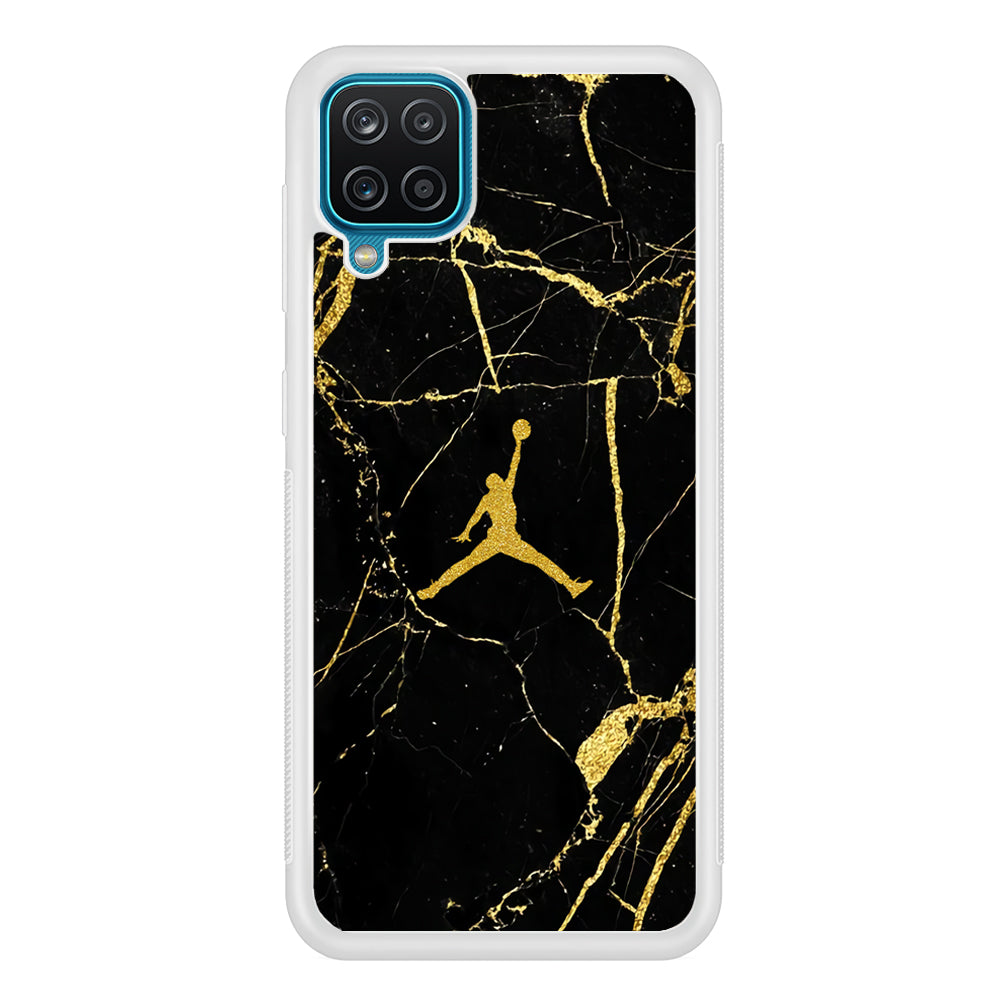 Air Jordan Golden Root Marble Samsung Galaxy A12 Case