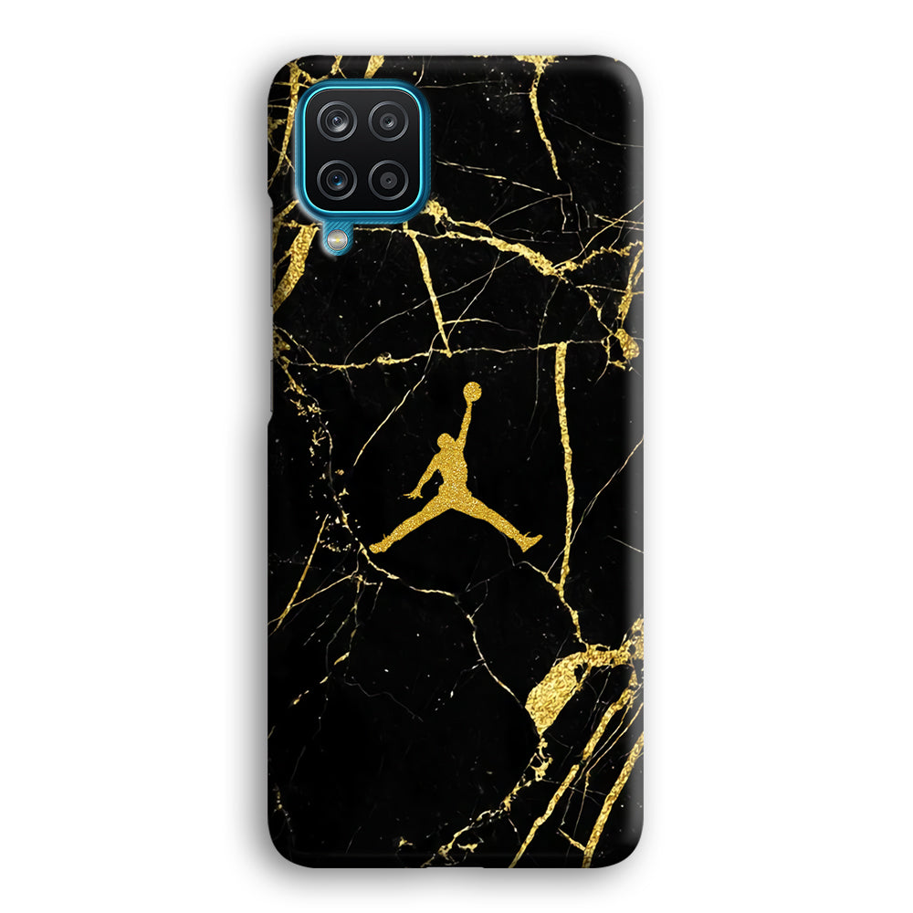 Air Jordan Golden Root Marble Samsung Galaxy A12 Case