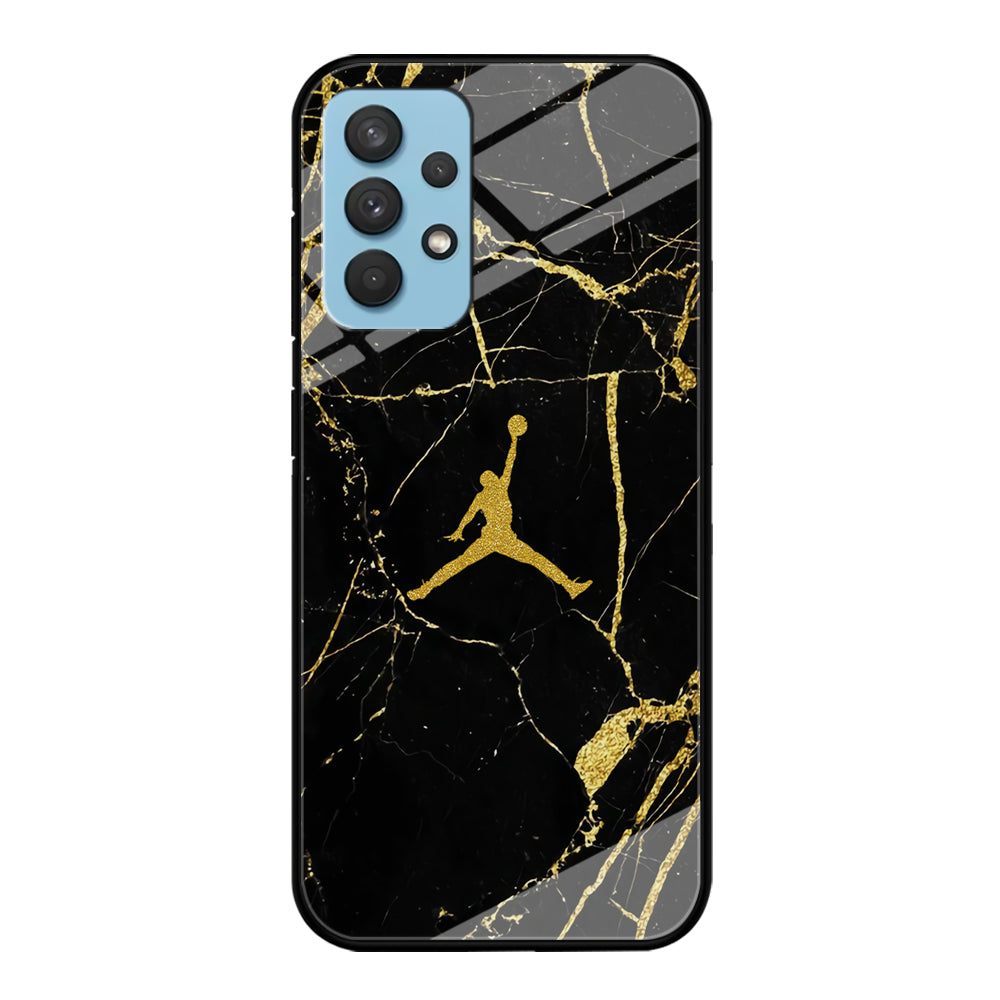 Air Jordan Golden Root Marble Samsung Galaxy A32 Case