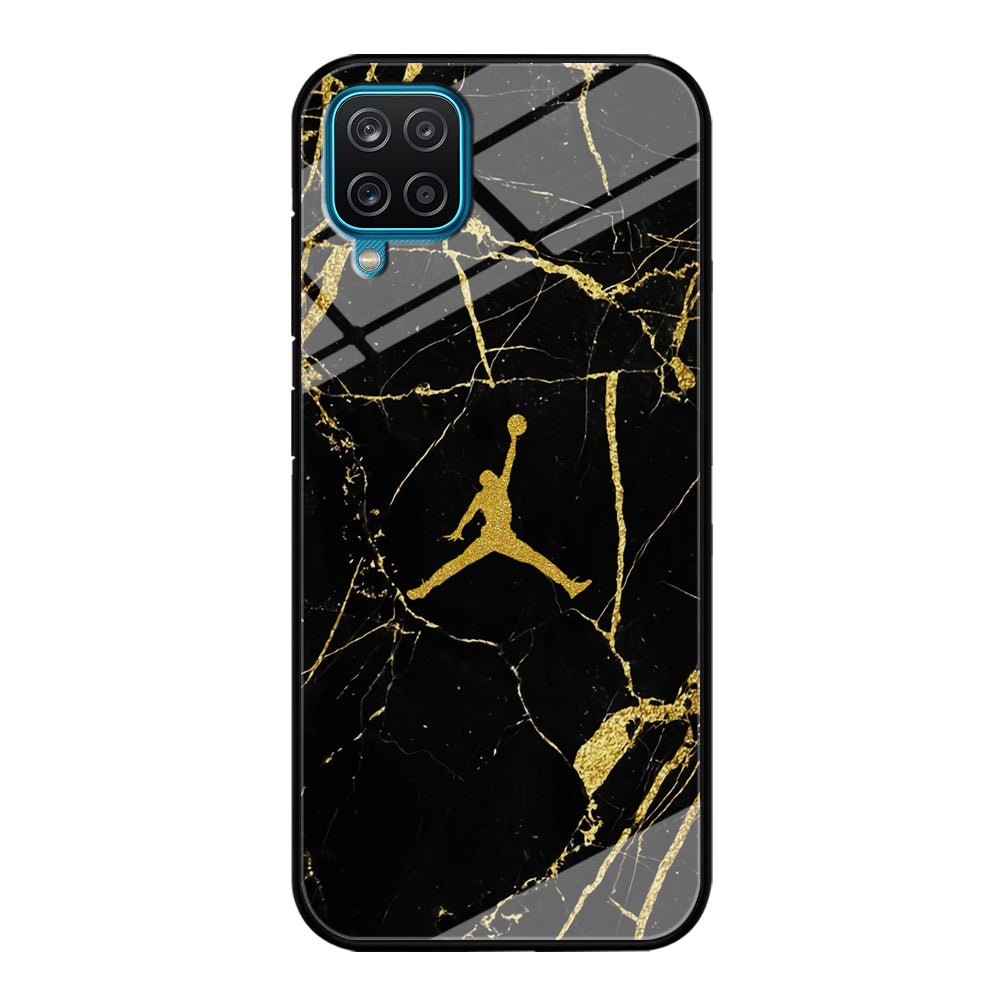 Air Jordan Golden Root Marble Samsung Galaxy A12 Case