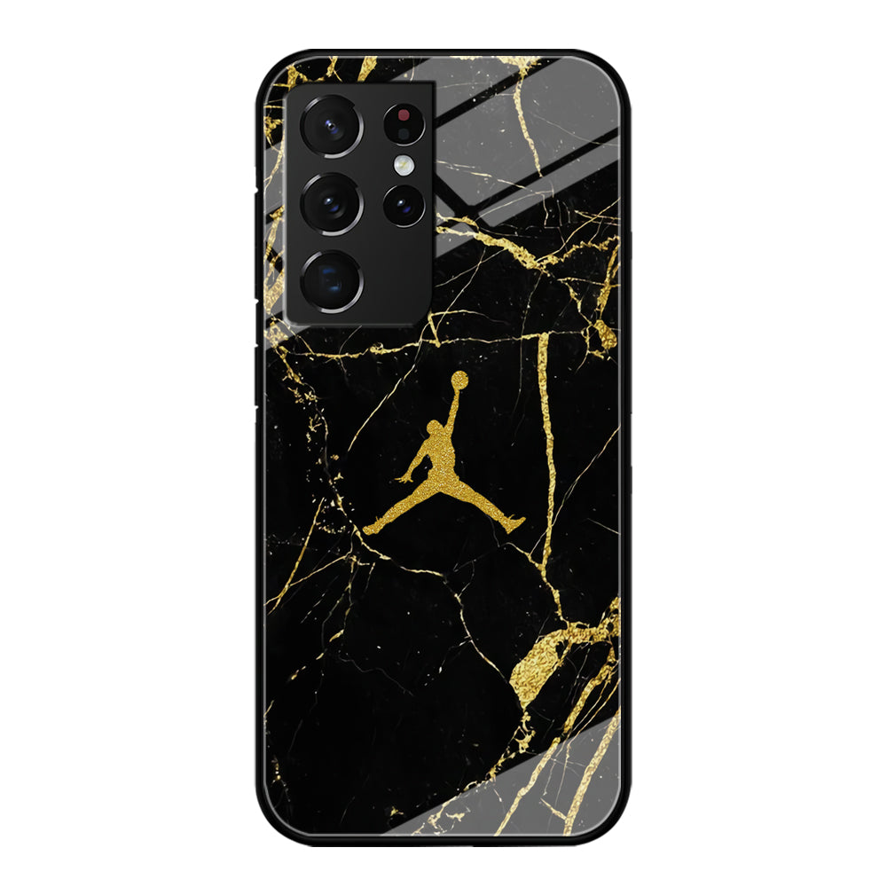 Air Jordan Golden Root Marble Samsung Galaxy S21 Ultra Case