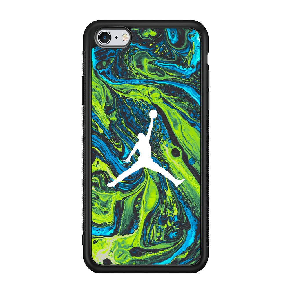 Air Jordan Green Liquid Marble iPhone 6 Plus | 6s Plus Case