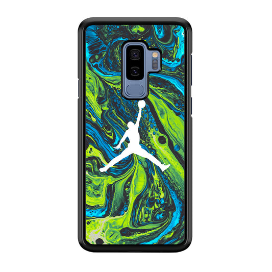 Air Jordan Green Liquid Marble Samsung Galaxy S9 Plus Case