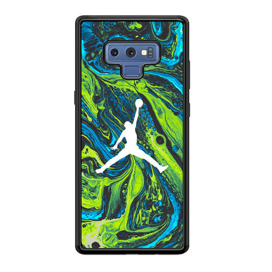 Air Jordan Green Liquid Marble Samsung Galaxy Note 9 Case
