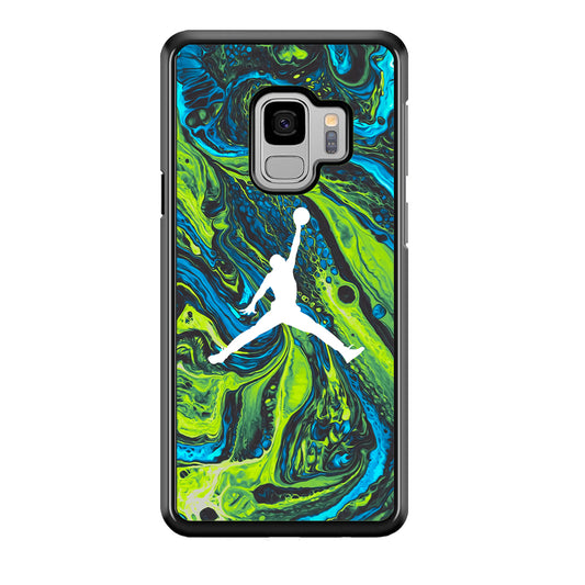 Air Jordan Green Liquid Marble Samsung Galaxy S9 Case