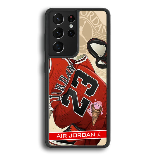 Air Jordan Iconic Jersey Samsung Galaxy S21 Ultra Case - Carneyforia