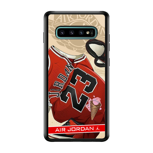 Air Jordan Iconic Jersey Samsung Galaxy S10 Plus Case