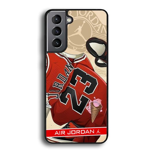 Air Jordan Iconic Jersey Samsung Galaxy S21 Plus Case - Carneyforia
